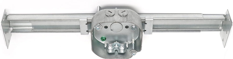 New Construction Fan Support Box 1-1/2" Deep Ground Screw, Electrical Box for Light Fixtures