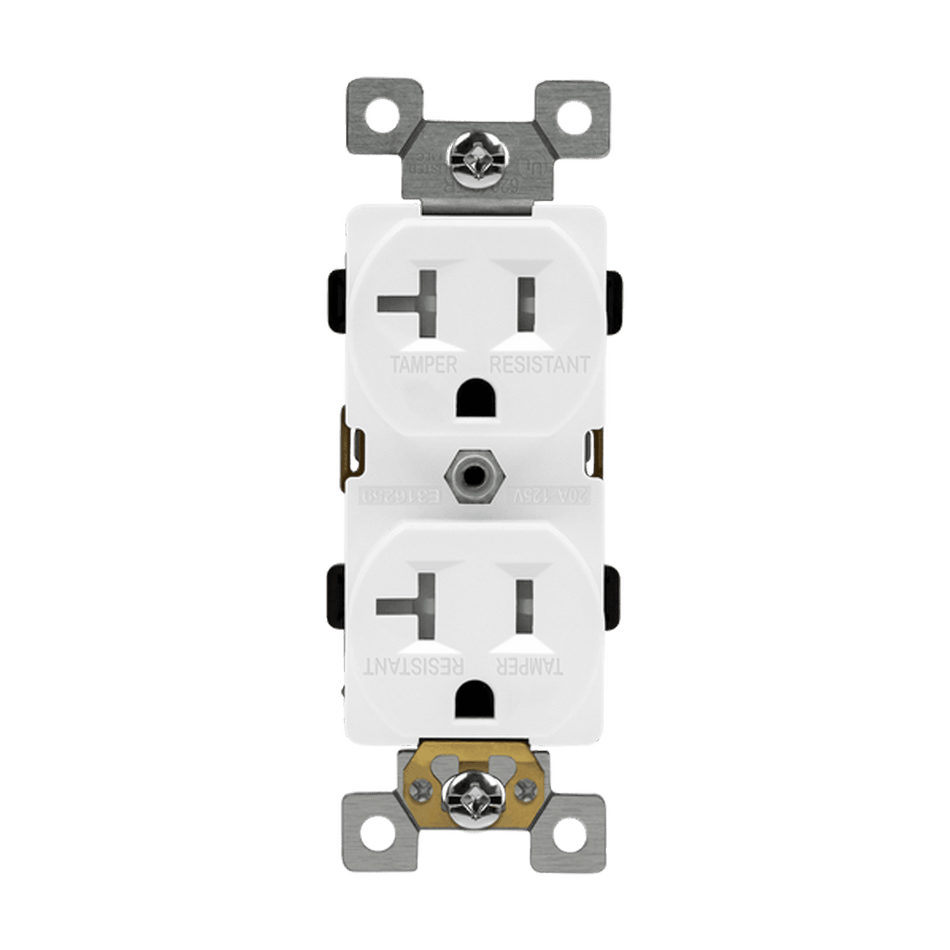 Commercial Grade 20A Tamper-Resistant Duplex Receptacle, 5-20R